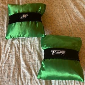 Custom made headband Eagles pillows